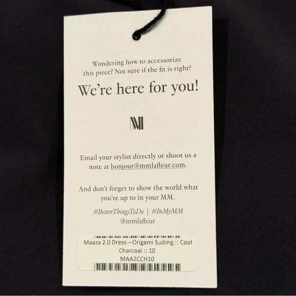 M.M. LaFleur NWT Size 10 Charcoal Maaza 2.0 Sheath Dress Origami Suiting Career - Picture 4 of 7